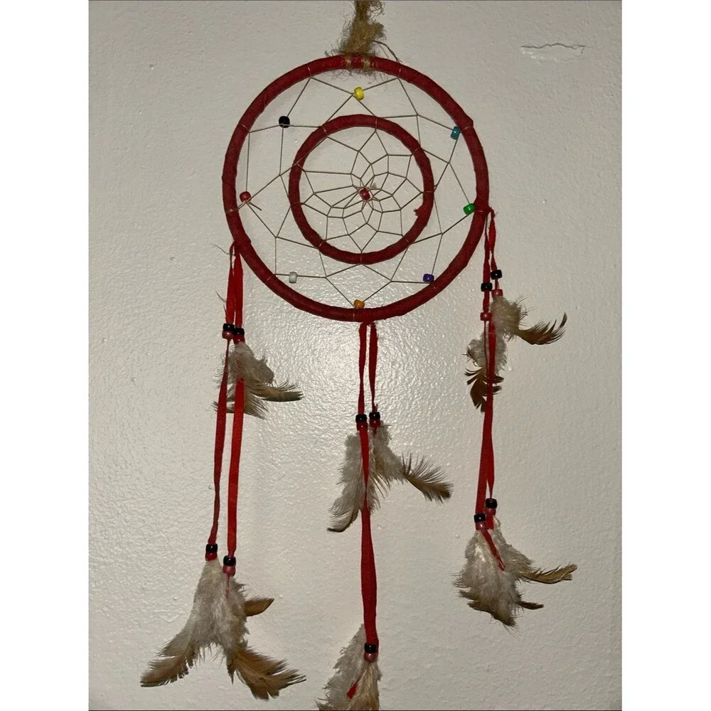 Leather Bead Dream Catchers Lot of 5 Variety Small-Large EUC